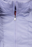 Gilet invernale viola chiaro con cappuccio