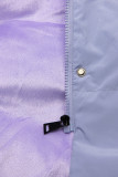 Gilet trapuntato lungo viola chiaro