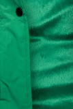 Gilet trapuntato lungo verde