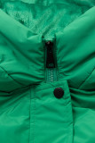 Gilet trapuntato lungo verde