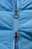 Felpa blu chiaro dal taglio esteso