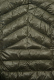 Giacca lucida kaki/beige con cintura