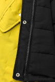 Parka invernale doppia faccia giallo/nero