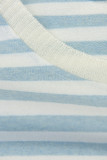Maglietta a righe blu chiaro/bianco