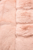 Parka nera-rosa con bordo in pelliccia