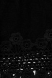 Abito corto nero con pizzo
