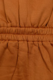 Felpa terracotta con vita modellata