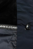 Parka blu scuro con ecopelliccia staccabile