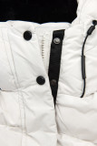 Giacca invernale lunga extra calda di colore bianco