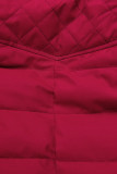Giacca calda trapuntata bordeaux