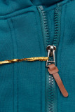 Felpa blu scuro con taglio asimmetrico