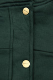 Felpa dal taglio esteso verde scuro