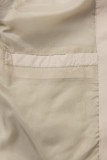 Giacca di transizione dal taglio allungato beige