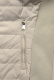 Giacca di transizione doppia faccia beige