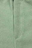 Pantaloni casual verde chiaro con elastico in vita