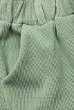 Pantaloni casual verde chiaro con elastico in vita