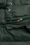 Gilet verde scuro dal taglio corto