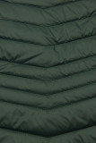 Gilet verde scuro dal taglio corto