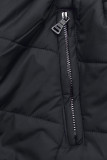 Parka invernale doppia faccia blu scuro/marrone