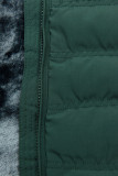 Giacca invernale verde con peluche grigio
