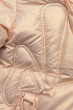 Giacca invernale rosa con pelliccia