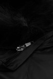 Giacca nera con marsupio