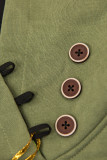 Felpa verde taglio slim