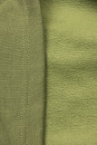 Felpa verde taglio slim