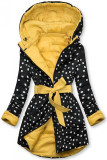 Giacca reversibile gialla/a pois