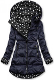 Giacca reversibile blu scuro/a pois