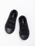 Sneakers nere da bambini con velcro