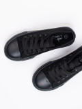 Sneakers classiche per bambini con allacciatura nere