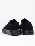 Sneakers classiche per bambini con allacciatura nere