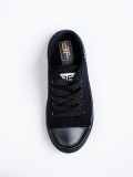 Sneakers in tela per bambini nere
