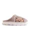 Pantofole da donna beige scuro BEAR