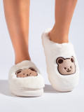 Pantofole in pelliccia bianche TEDDY