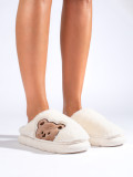 Pantofole da donna bianchi BEAR
