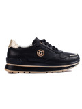 Sneakers sportivo-elegante nero/oro