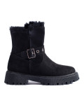 Scarpe da neve nere con fibbia