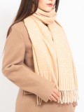 Sciarpa fantasia beige chiaro