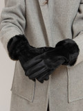 Guanti da donna neri per l'inverno