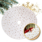 Tappeto sotto l'albero di Natale stelle bianche/dorate