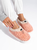 Pantofole da donna in pelliccia rosa