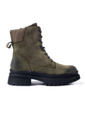 Stivali da donna in camoscio kaki