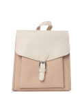 Zaino beige da donna con patta