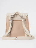 Zaino beige da donna con patta