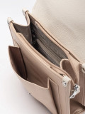 Zaino beige da donna con patta