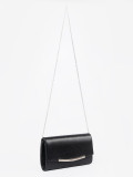 Elegante borsa nera con catena