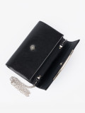 Elegante borsa nera con catena