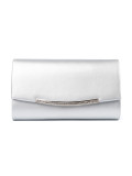 Clutch argento con catena